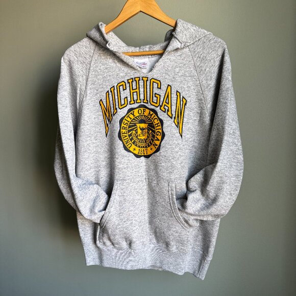Michigan Wolverines University Hoodie XL Vintage Sweatshirt - Picture 17 of 17